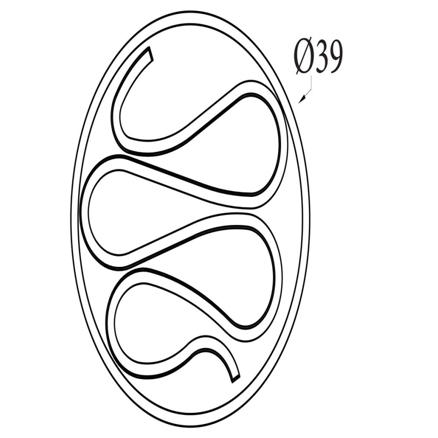 Searchlight - LED Stropna svjetiljka s prigušivanjem ZENDISC LED/20W/230V 3000K Ø 39 cm