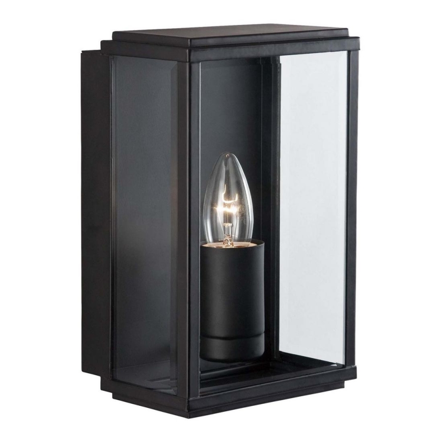 Searchlight 8204BK - Vanjska zidna svjetiljka BOX 1xE27/60W/230V IP44