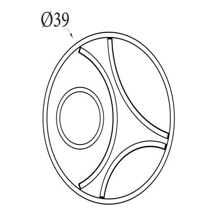 Searchlight - LED prigušivo stropno svjetlo ZENDISC LED/20W/230V 3000K Ø 39 cm