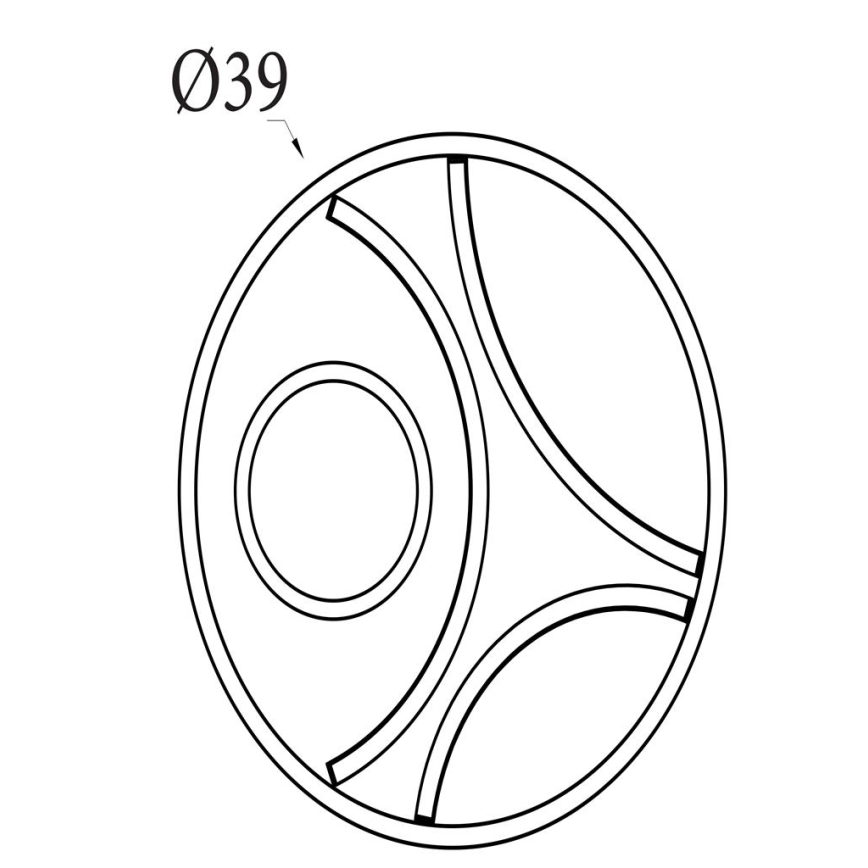 Searchlight - LED prigušivo stropno svjetlo ZENDISC LED/20W/230V 3000K Ø 39 cm