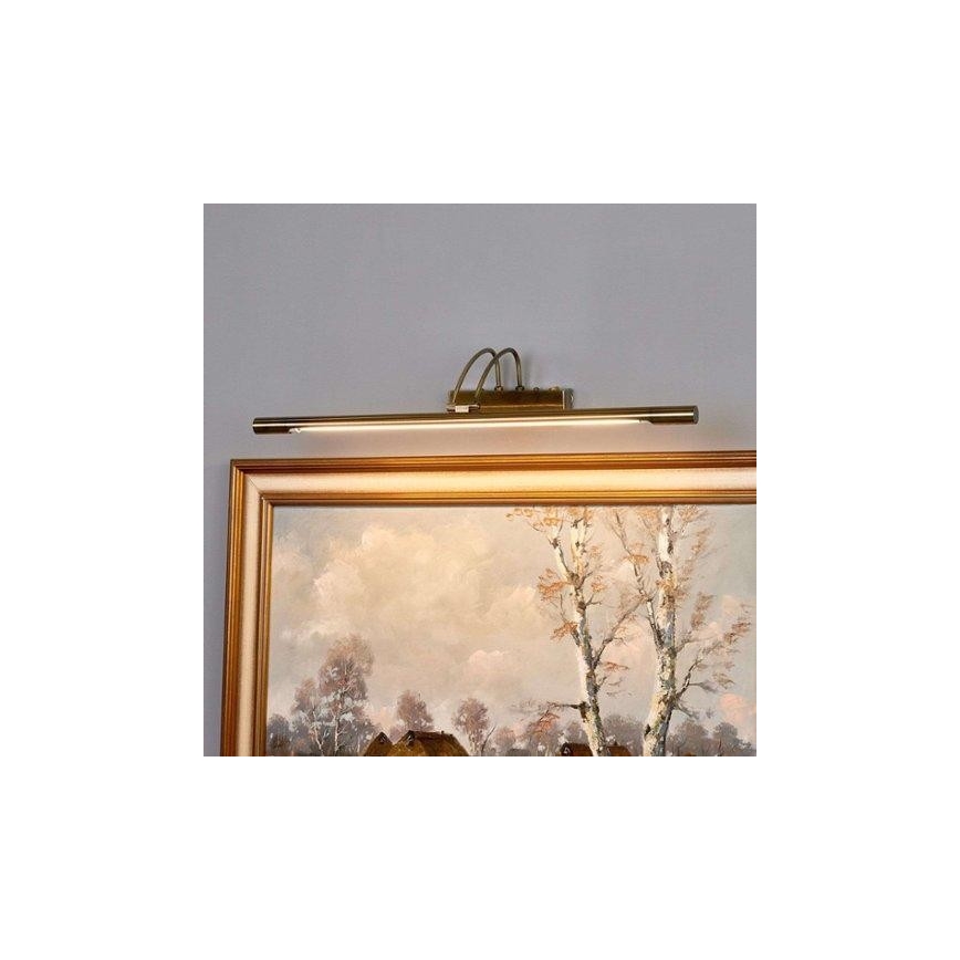 Searchlight - LED Svjetiljka za slike LED/14W/230V mesing