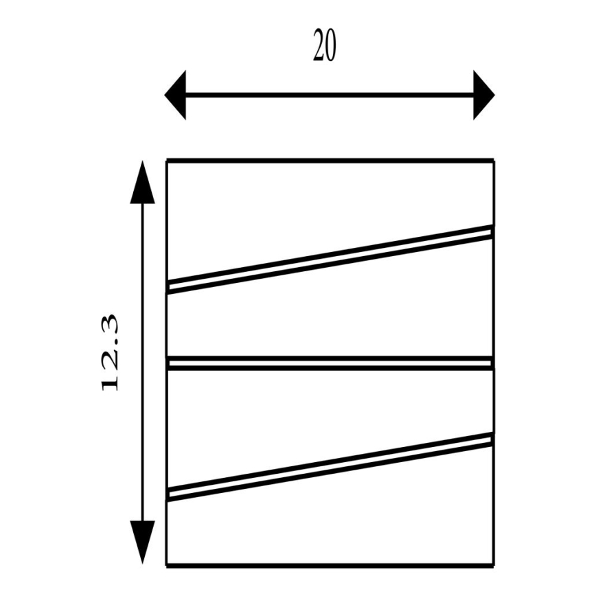 Searchlight - LED zidna svjetiljka SECTION LED/18W/230V zlatna