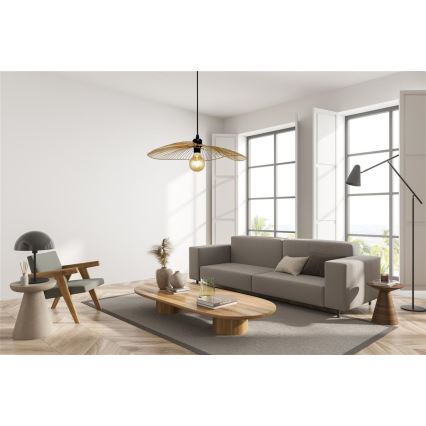 Searchlight - Luster na sajli WAVE 1xE27/60W/230V zlatna