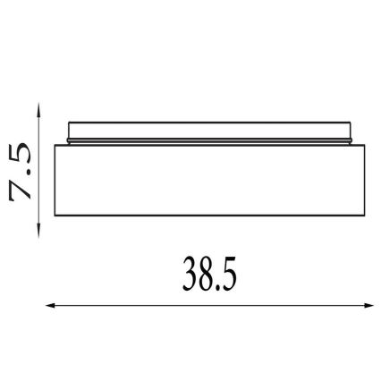 Searchlight - Prigušiva stropna LED svjetiljka POLKA LED/24W/230V + LED/6W, Ø 38,5 cm, smeđa