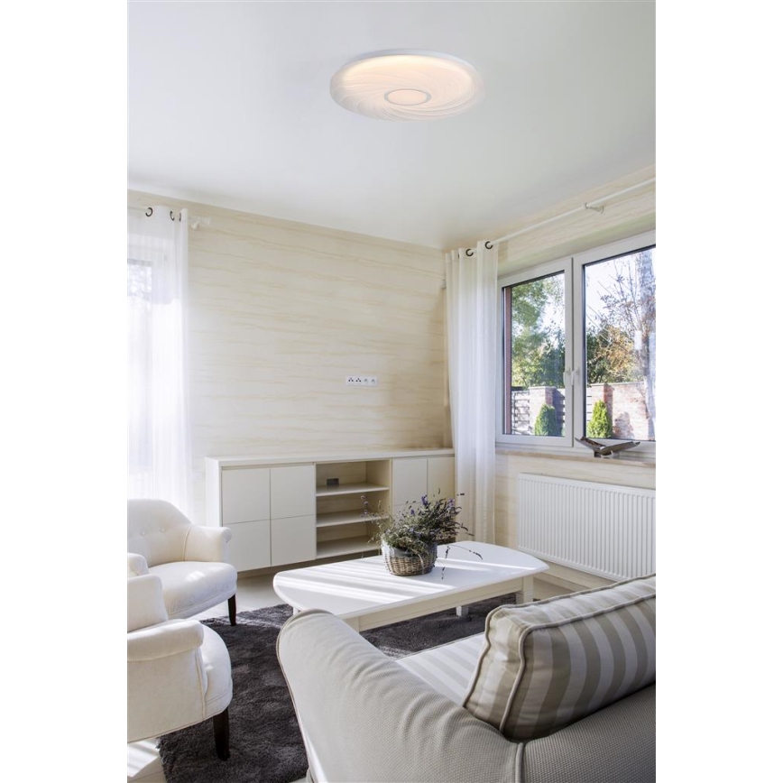 Searchlight - LED stropna svjetiljka AURA LED/24W/230V Ø 38,5 cm, bijela