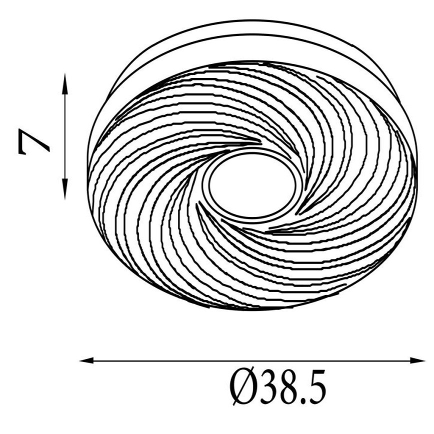 Searchlight - LED stropna svjetiljka AURA LED/24W/230V Ø 38,5 cm, bijela