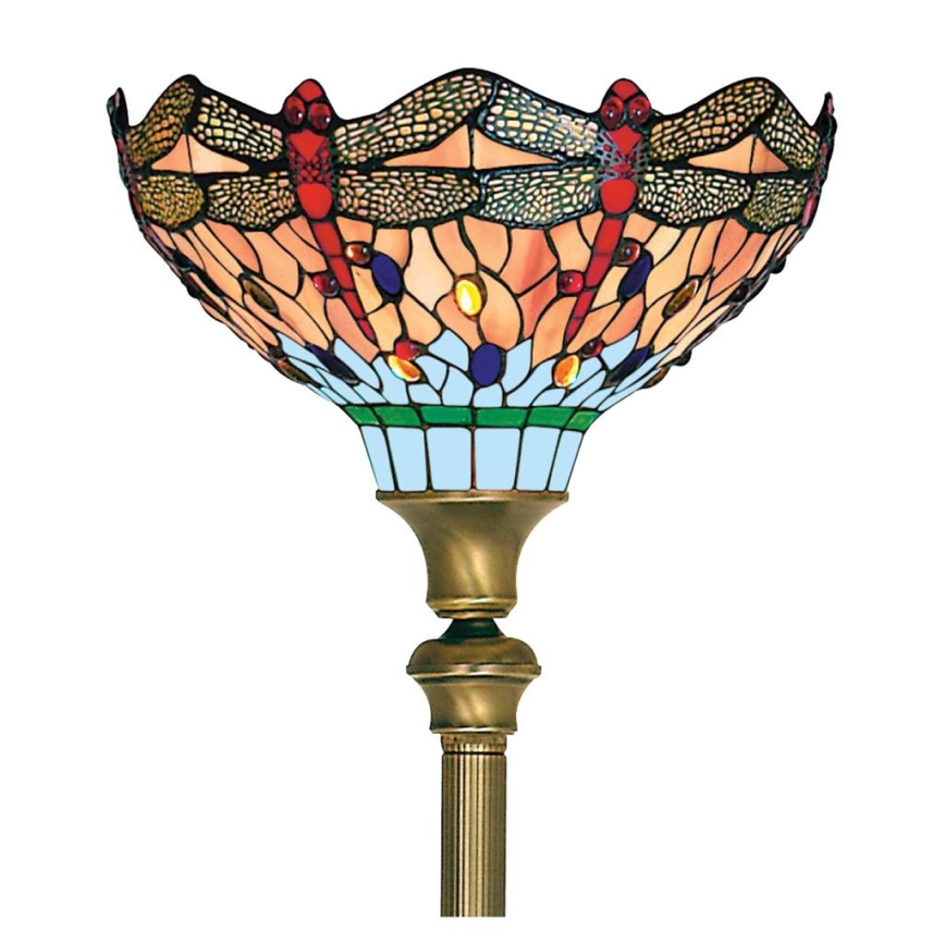 Searchlight - Tiffany podna lampa DRAGONFLY 1xE27/60W/230V