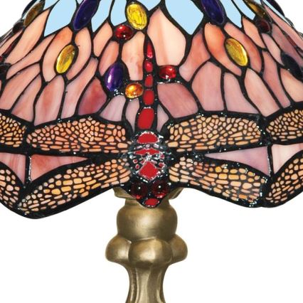 Searchlight - Tiffany stolna lampa DRAGONFLY 1xE27/60W/230V