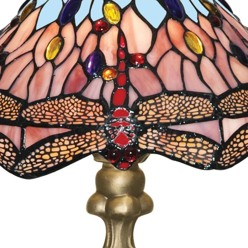 Searchlight - Tiffany stolna lampa DRAGONFLY 1xE27/60W/230V