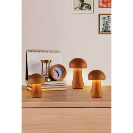 Searchlight - KOMPLET 3x LED stolne lampe MUSHROOM LED/1,1W/5V 800 mAh