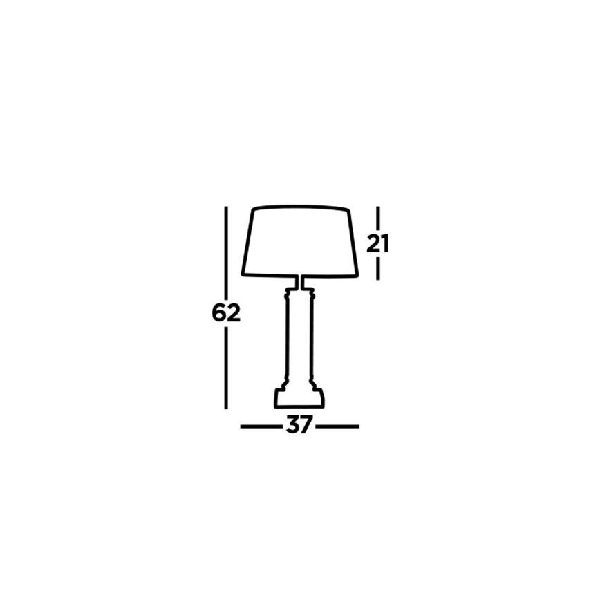 Searchlight - Stolna lampa PEDESTAL 1xE27/60W/230V crna
