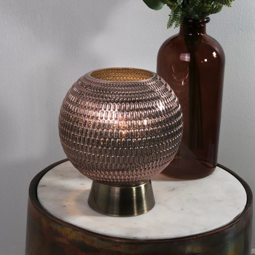 Searchlight - LED stolna lampa MILA LED/0,6W/3xAAA smeđa