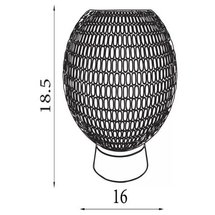 Searchlight - LED stolna lampa MILA LED/0,6W/3xAAA smeđa