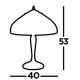 Searchlight - Stolna lampa PEARL 2xE27/60W/230V