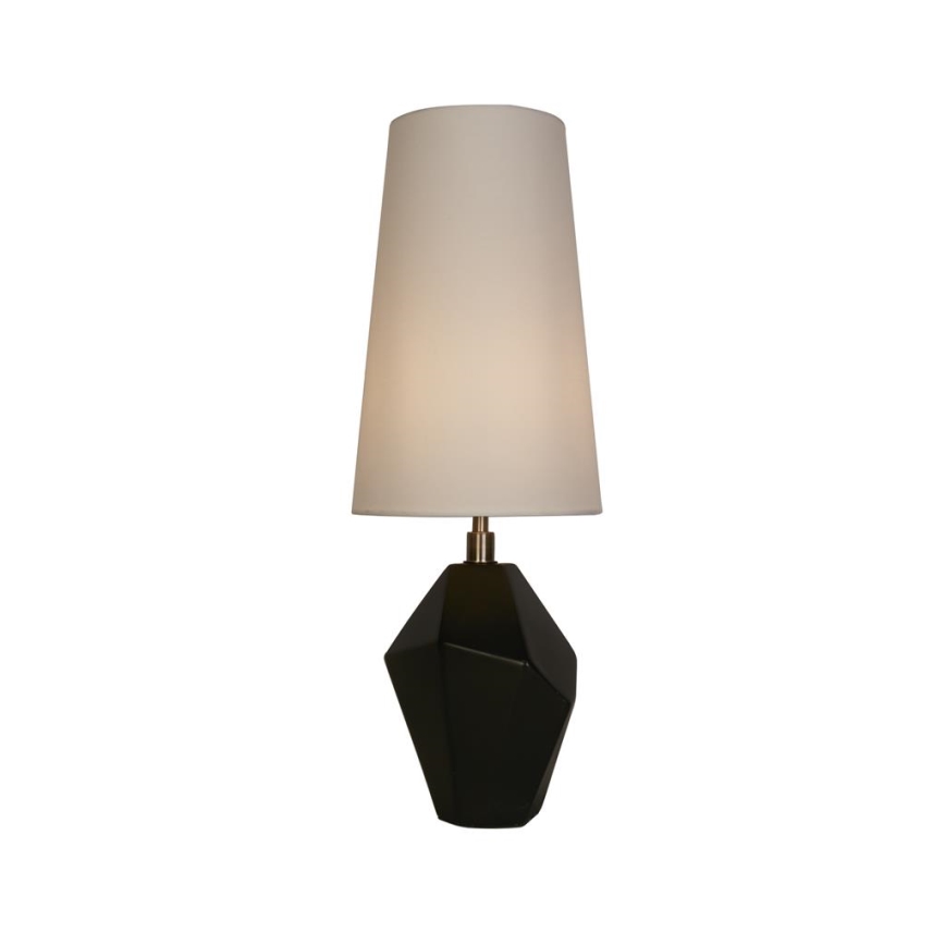Searchlight - Stolna svjetiljka APEX 1xE27/60W/230V crna/siva