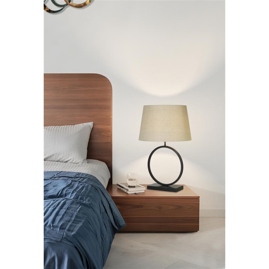 Searchlight - Stolna lampa ELEGANT 1xE27/60W/230V kremasta