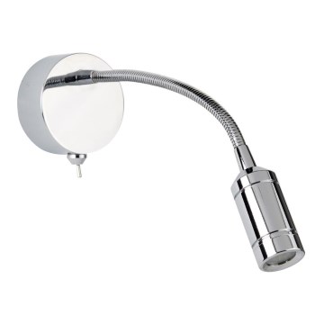 Searchlight - LED Fleksibilna lampica ADJU LED/1W/230V sjajni krom