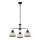 Searchlight - Luster na lancu BISTRO 3xE27/60W/230V crna