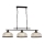 Searchlight - Luster na lancu BISTRO 3xE27/60W/230V crna