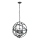 Searchlight - Luster na lancu ORBIT 4xE14/60W/230V crna