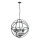 Searchlight - Luster na lancu ORBIT 6xE14/60W/230V crna