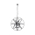 Searchlight - Luster na lancu ORBIT 8xE14/60W/230V crna