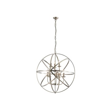 Searchlight - Luster na lancu ORBIT 8xE14/60W/230V mesing