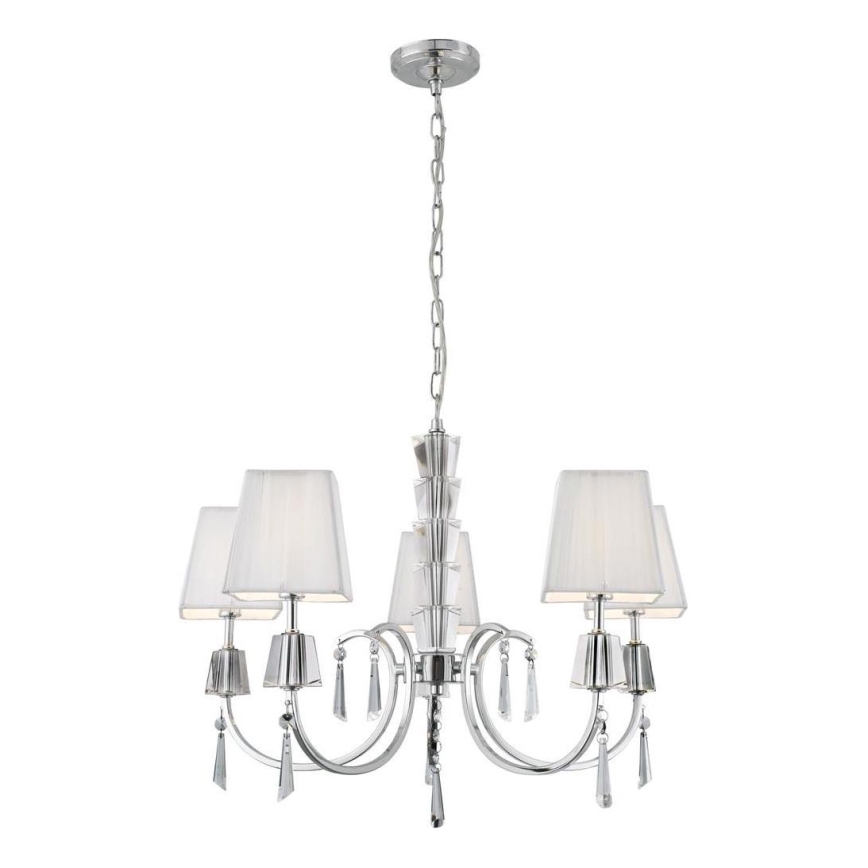 Searchlight - Luster na lancu PORTICO 5xG9/33W/230V sjajni krom