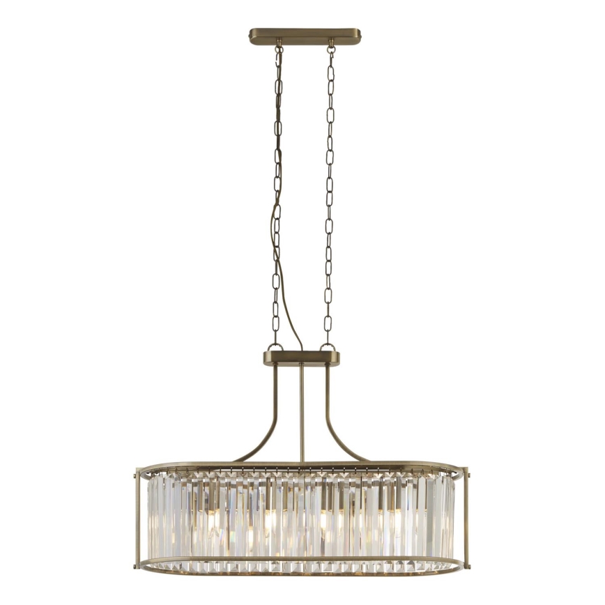 Searchlight - Luster na lancu VICTORIA 5xE27/60W/230V mesing
