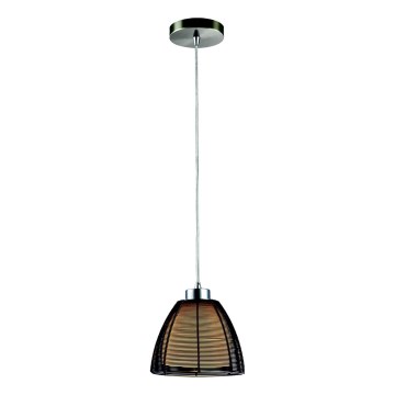Searchlight - Luster na sajli 1xE27/60W/230V pr. 19 cm crna
