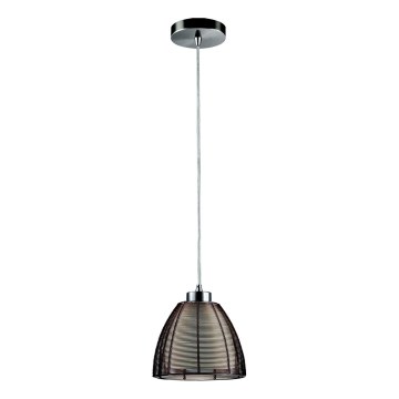 Searchlight - Luster na sajli 1xE27/60W/230V pr. 19 cm smeđa