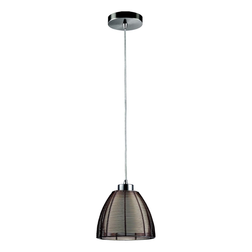 Searchlight - Luster na sajli 1xE27/60W/230V pr. 19 cm smeđa