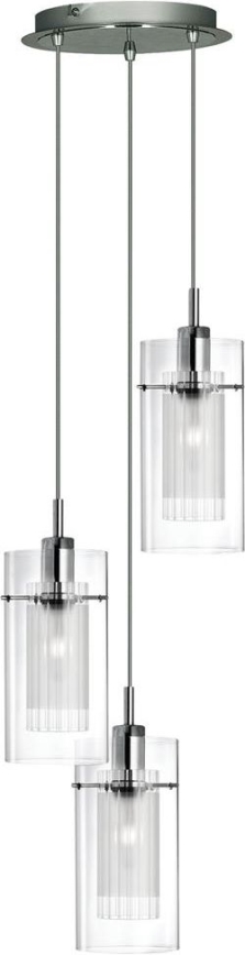 Searchlight - Luster na sajli DUO 3xE14/60W/230V mat krom