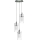 Searchlight - Luster na sajli DUO 3xE14/60W/230V mat krom