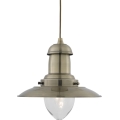 Searchlight - Luster na sajli FISHERMAN 1xE27/60W/230V mesing