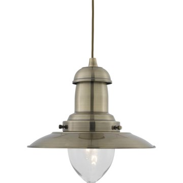 Searchlight - Luster na sajli FISHERMAN 1xE27/60W/230V mesing