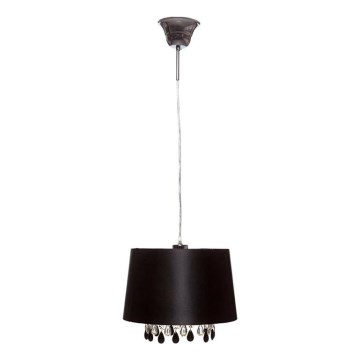 Searchlight - Luster na sajli LILA 1xE27/60W/230V crna