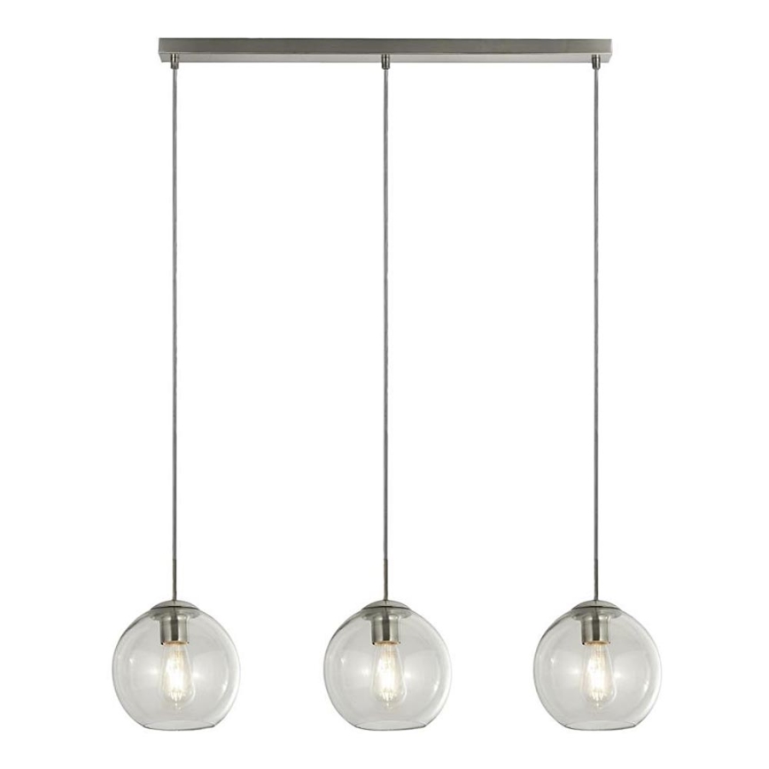 Searchlight - Luster na sajli PENDANT 3xE27/40W/230V mat krom