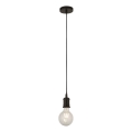 Searchlight - Luster na sajli SUSPENSION 1xE27/60W/230V crna