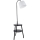 Searchlight - Podna lampa RIDGE 1xE27/10W/230V crna