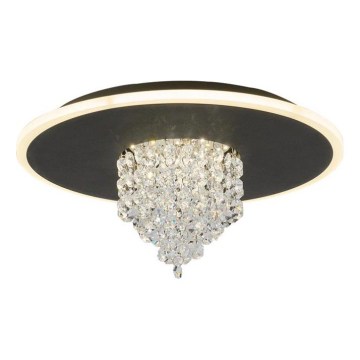 Searchlight - prigušiva LED stropna svjetiljka DELUGE LED/20W/230V Ø 31,5 cm crna