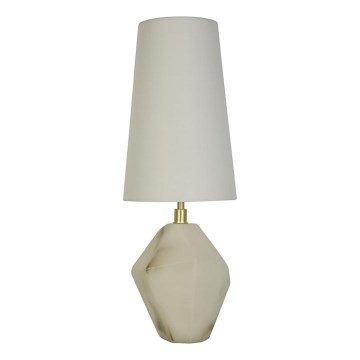 Searchlight - Stolna lampa APEX 1xE27/60W/230V bijela/siva