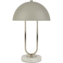 Searchlight - Stolna lampa DOME 1xG9/7W/230V srebrna