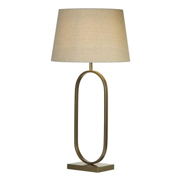 Searchlight - Stolna lampa MODISH 1xE27/60W/230V krem boje