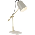 Searchlight - Stolna lampa ODYSSEY 1xE14/7W/230V siva