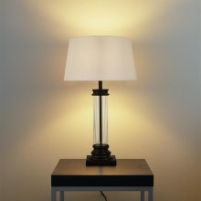 Searchlight - Stolna lampa PEDESTAL 1xE27/60W/230V crna