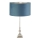 Searchlight - Stolna lampa WHITBY 1xE27/10W/230V plava/sjajni krom