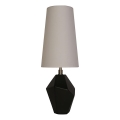 Searchlight - Stolna svjetiljka APEX 1xE27/60W/230V crna/siva