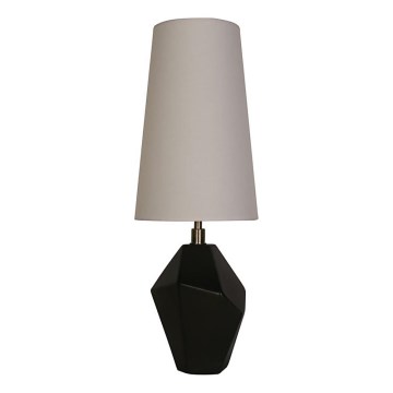 Searchlight - Stolna svjetiljka APEX 1xE27/60W/230V crna/siva
