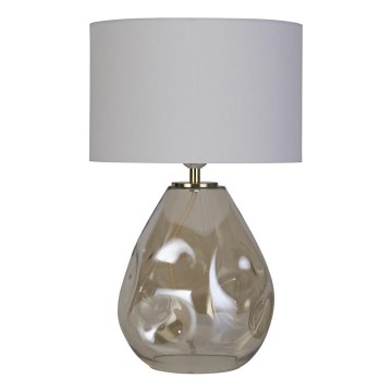 Searchlight - Stolna svjetiljka DEVON 1xE27/60W/230V siva/zadimljena
